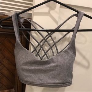 Lululemon grey sports bra